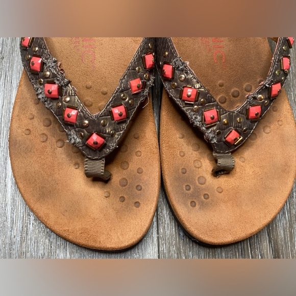 Vionic With Orthaheel Technology Flip Flop Sandal Size 6 Wide Floriana - Picture 11 of 16